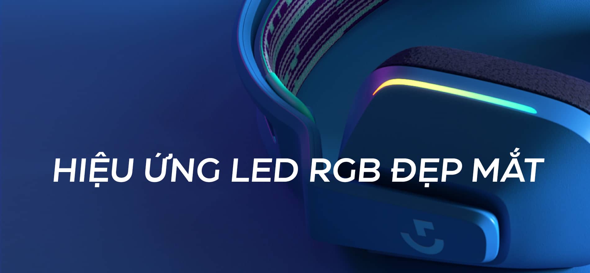 Tai nghe Gaming Logitech G733 LIGHTSPEED Wireless 7.1 RGB