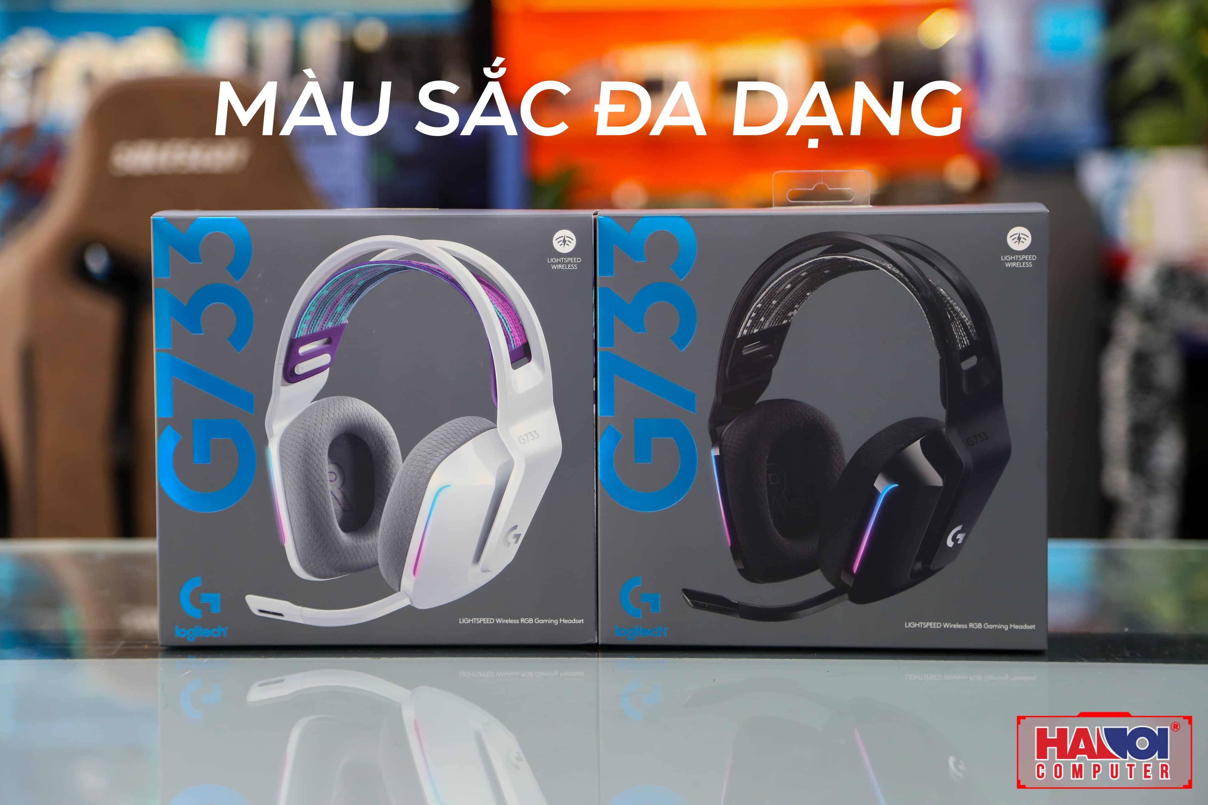 Tai nghe Gaming Logitech G733 LIGHTSPEED Wireless 7.1 RGB
