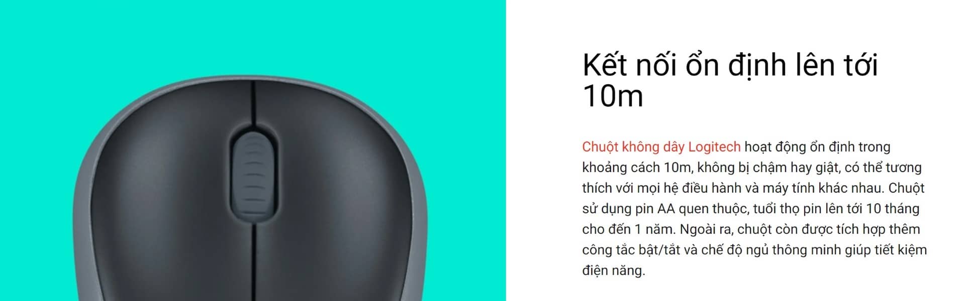 Chuột không dây Logitech B175 Optical Wireless (USB/đen)