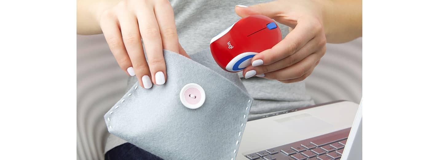 Chuột không dây Logitech M187 Wireless Black có thiết kế gọn nhẹ