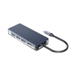 Cáp chuyển đổi 6 trong 1 Orico WB-6TS-GY (Từ cổng TypeC sang HDMI*1, USB3.0*3,TF3.0/SD3.0*1)