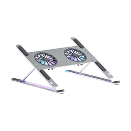 Giá Đỡ LAPTOP MACBOOK iPAD Kiêm Đế Tản Nhiệt Boneruy P11F 11-15.6 inch 2 Quạt LED 7cm