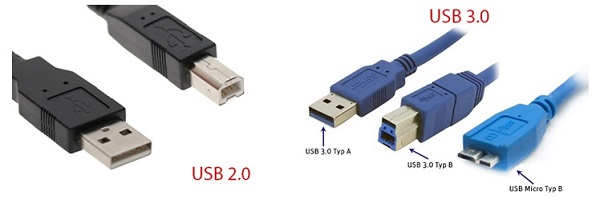 khác biệt USB 2.0 và 3.0