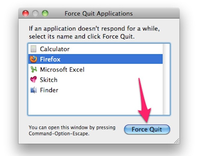 Cách thoát ứng dụng bị treo trên Macbook