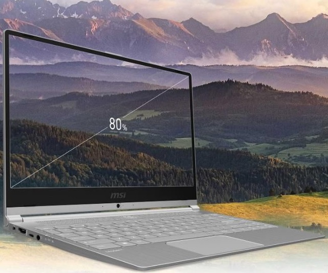 Laptop MSI Modern Series màn hình