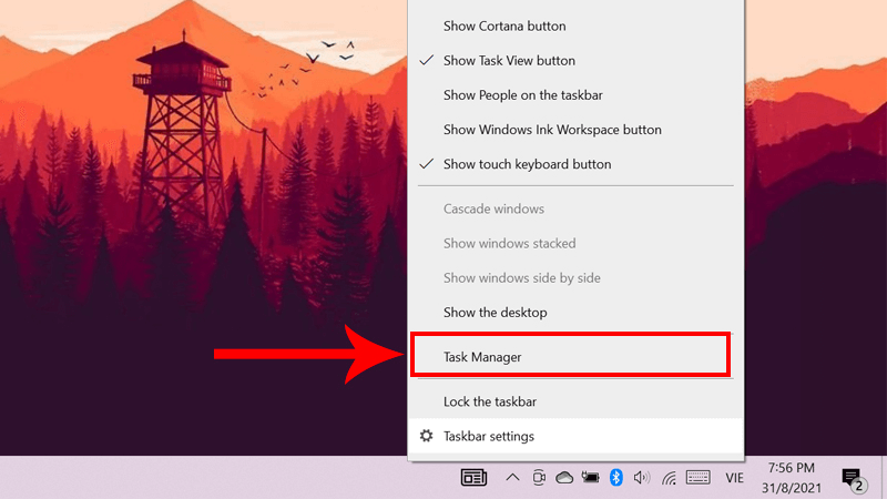 Sửa thanh taskbar bị đơ Khởi động lại ứng dụng Windows Explorer 